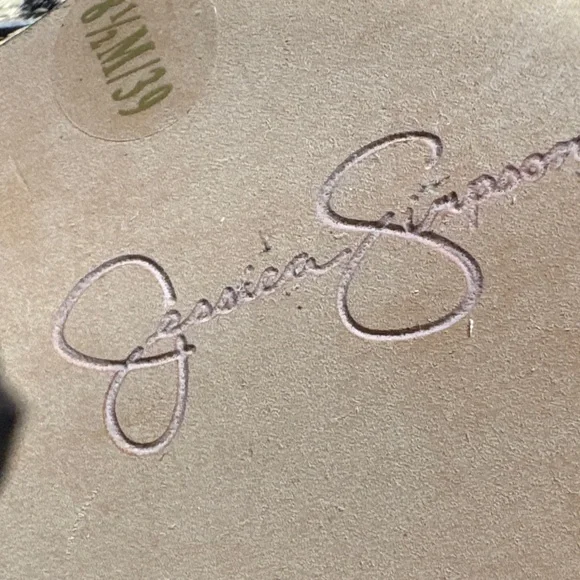 Jessica Simpson Zebra Print Ankle Boots - Picture 6 of 6